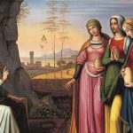 As três Marias no Sepulcro / Pintura de Peter von Cornelius (1783-1867)