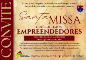 Paróquia Nossa Senhora da Piedade, em Campo Largo, realiza missa para empreendedores nesta sexta (03)